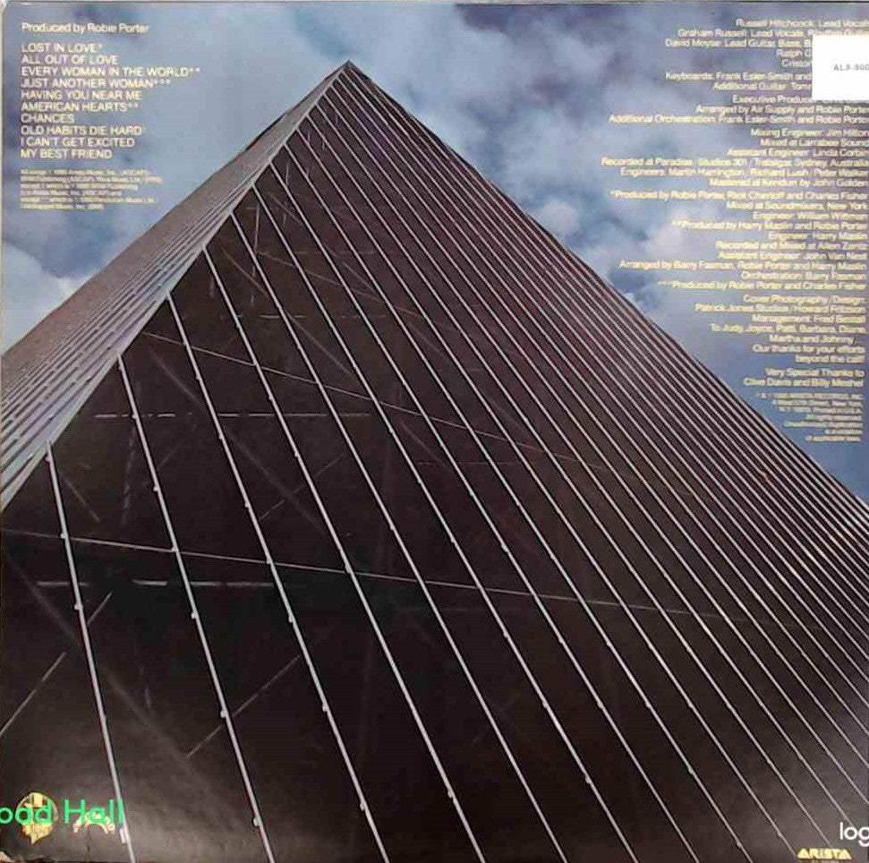 Air Supply Lost In Love Used Vinyl LP