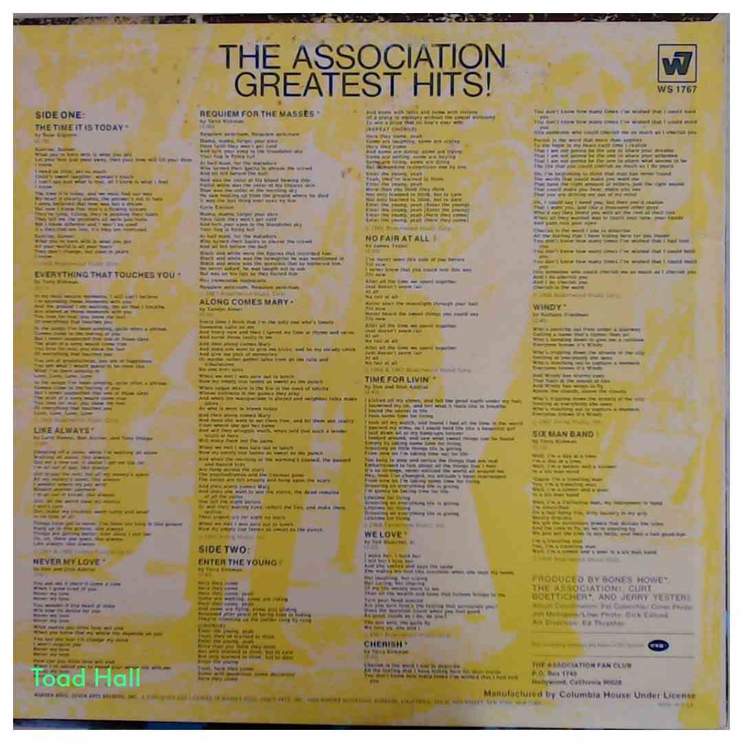 The Association - Greatest Hits - Used Vinyl