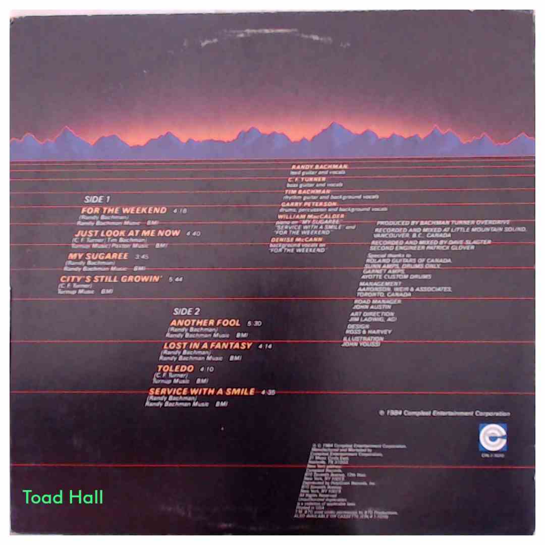 Bachman Turner Overdrive - BTO - Used Vinyl