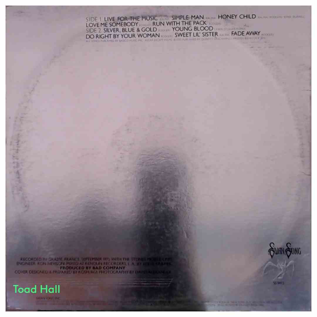 Bad Company - Run With The Pack (embossed Cover) - Used Vinyl