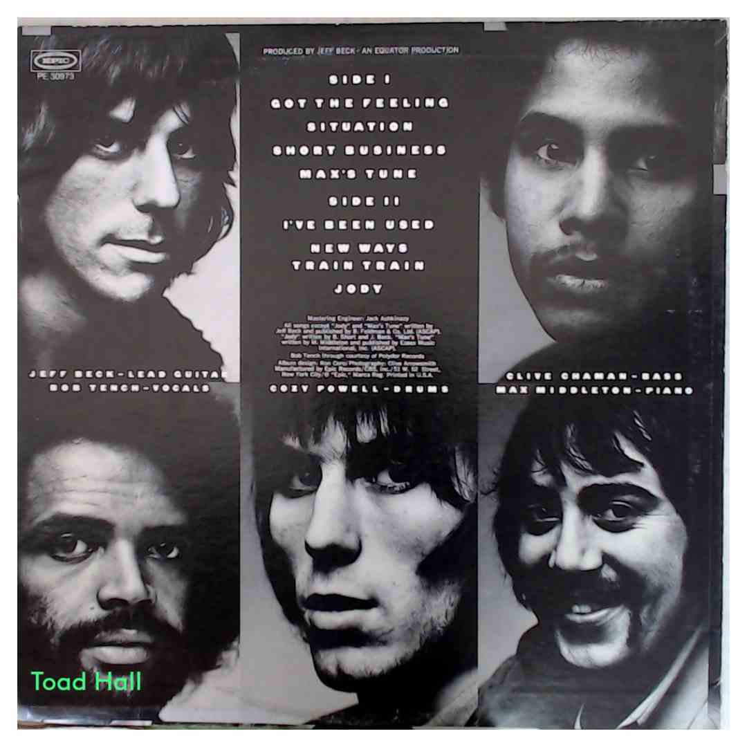 Jeff Beck - Rough and Ready - Used Vinyl