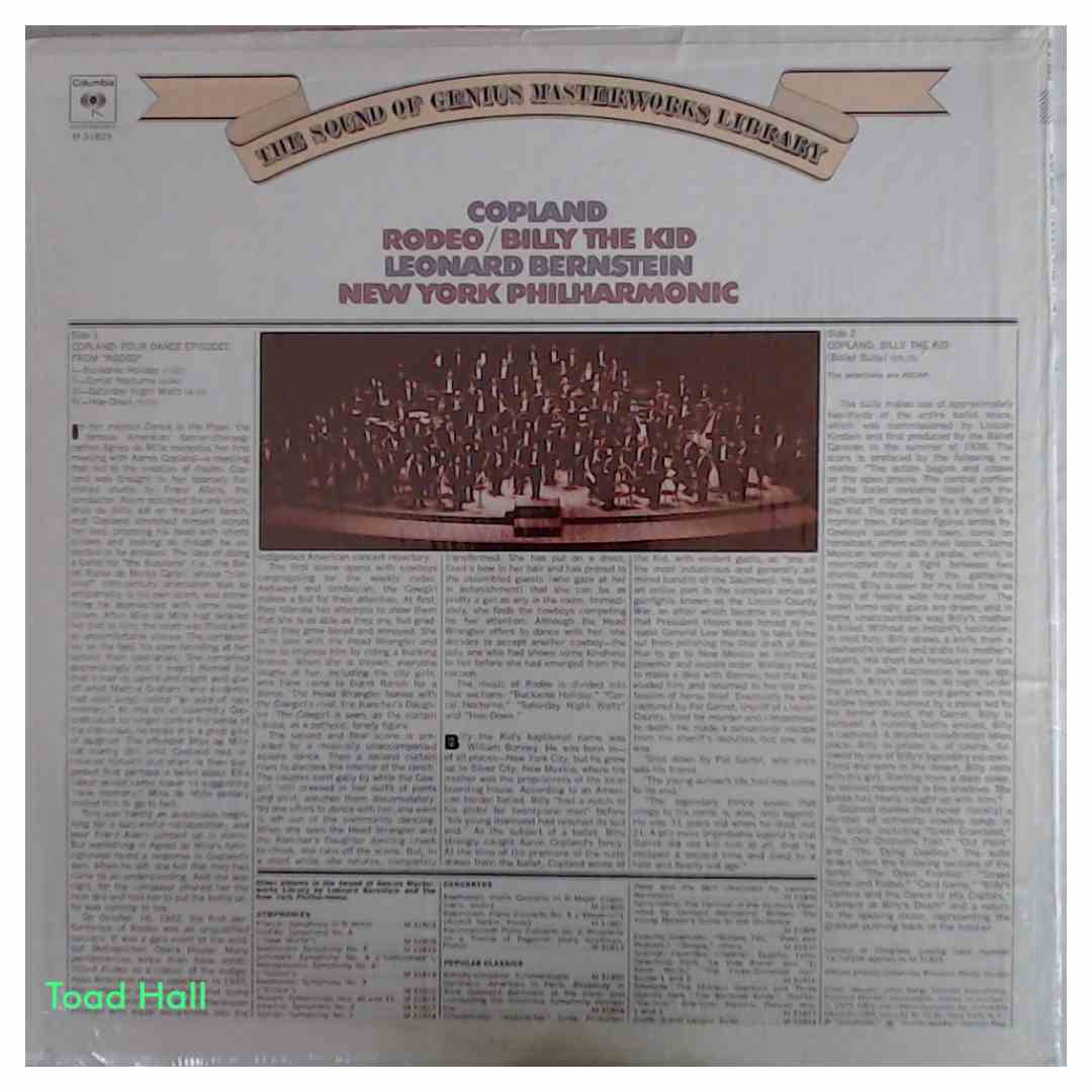Leonard Bernstein/New York Philharmonic - Copland: Rodeo/Billy The Kid - Used Vinyl