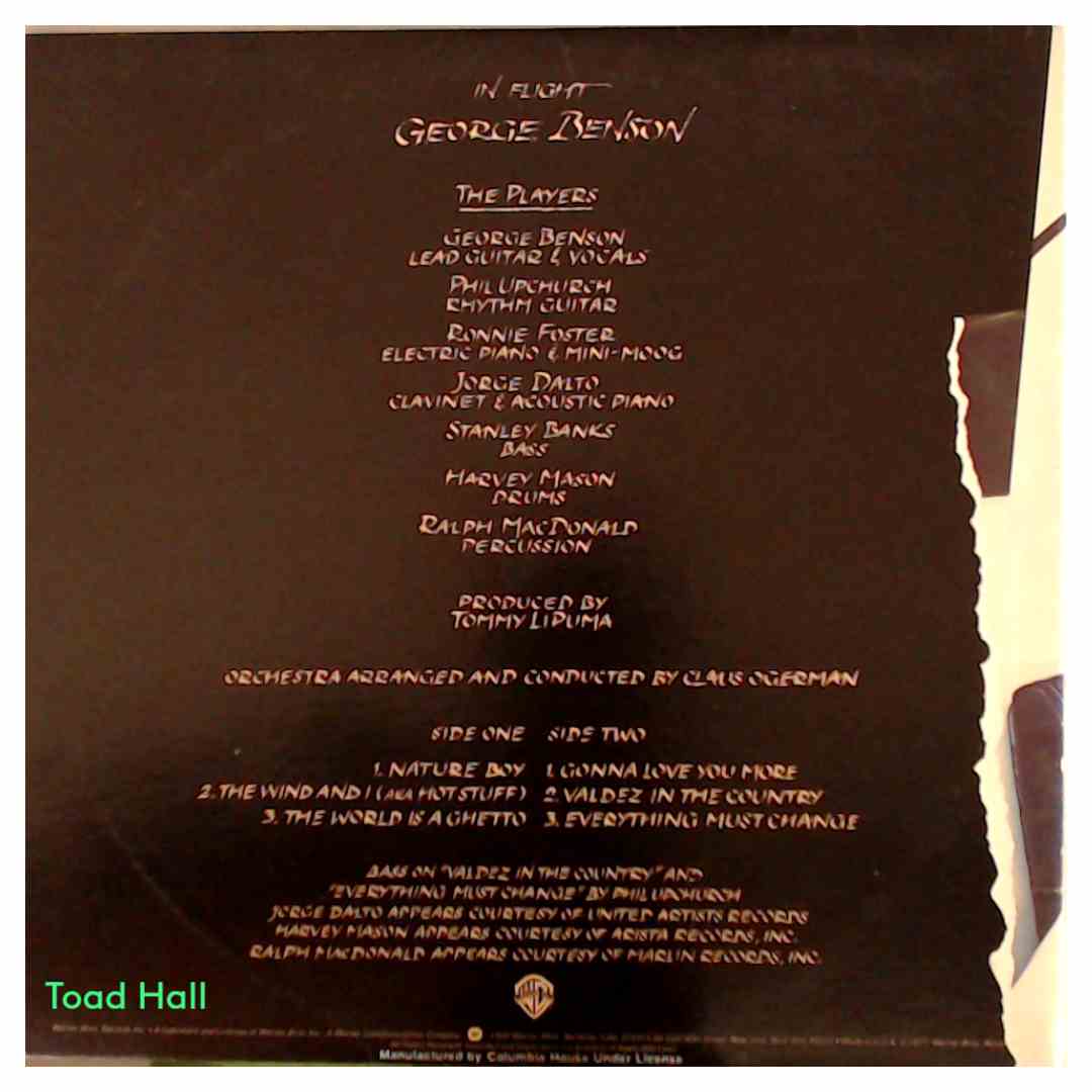 George Benson In Flight Used Vinyl LP