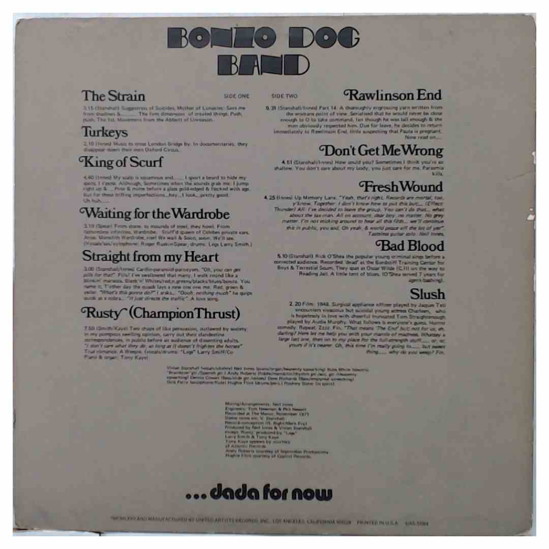 Bonzo Dog Band - Let's Make Up And Be Friendly (Promo Cover) - Used Vinyl