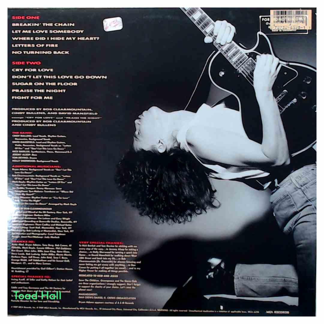 Cindy Bullens - Cindy Bullens (Promo Cover) - Used Vinyl