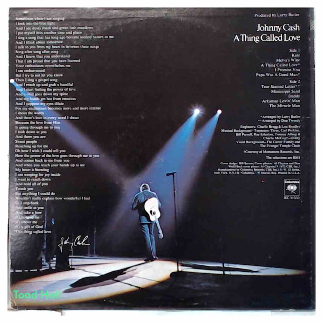 Johnny Cash - A Thing Called Love - Used Vinyl