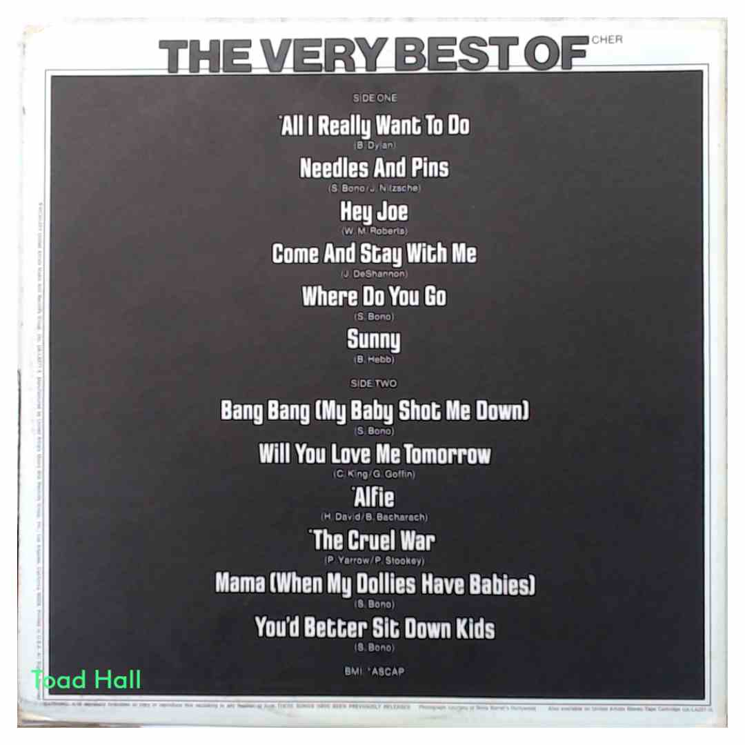 Cher - The Very Best Of Cher - Used Vinyl