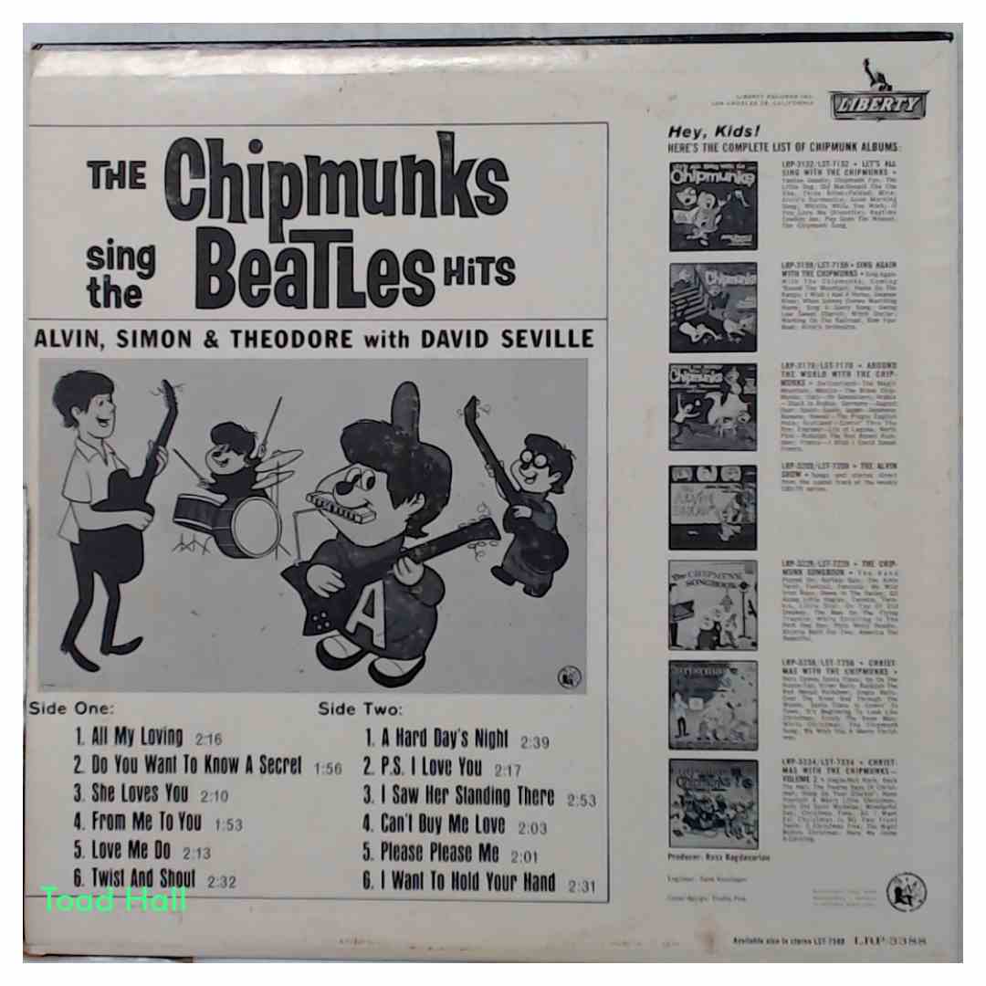 The Chipmunks - The Chipmunk Sing The Beatles - Used Vinyl