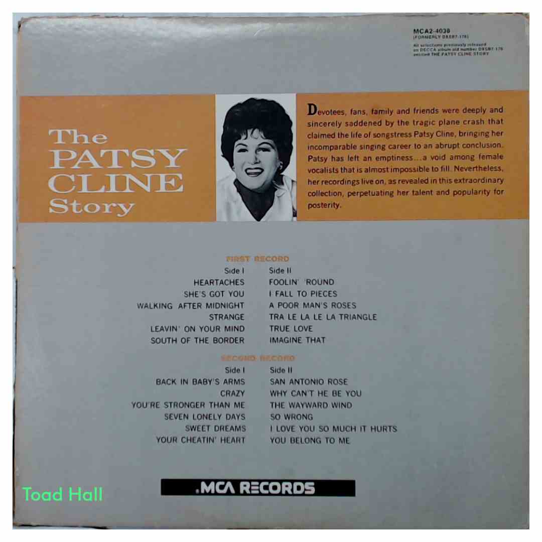 Patsy Cline - The Patsy Cline Story - Used Vinyl