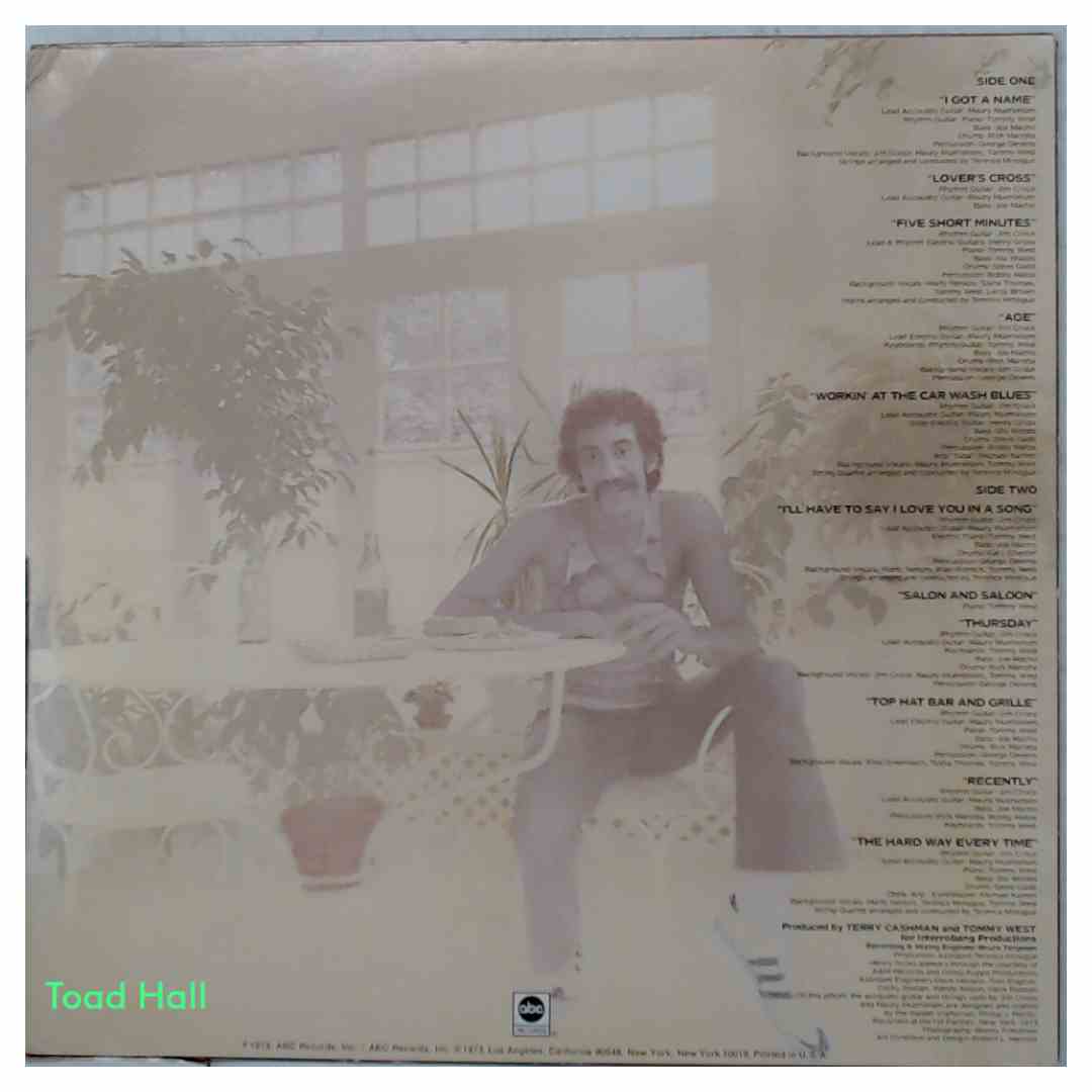 Jim Croce - I Got A Name - Used Vinyl