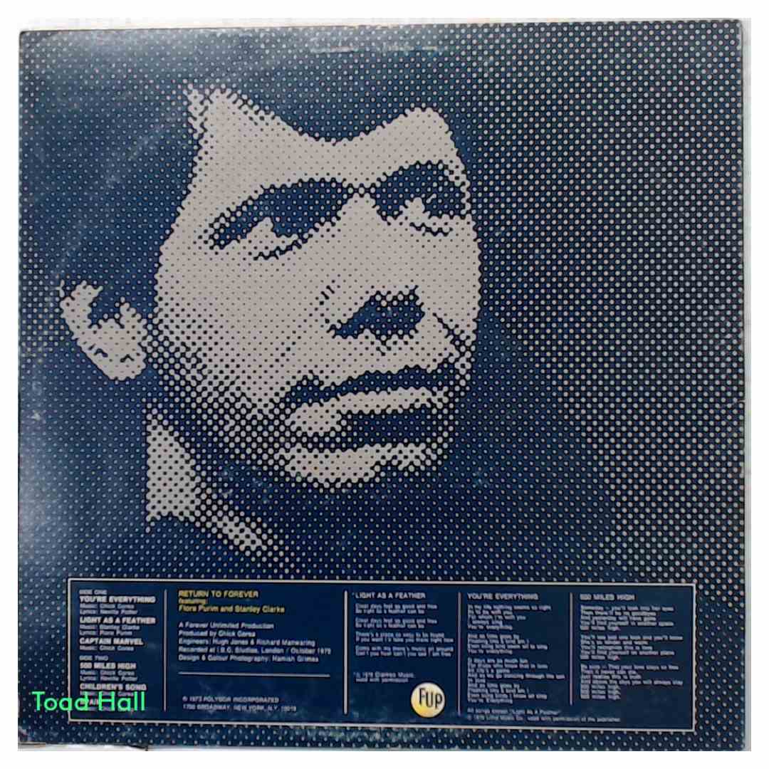 Chick Corea and Return to Forever - Light As A Feather - Used Vinyl