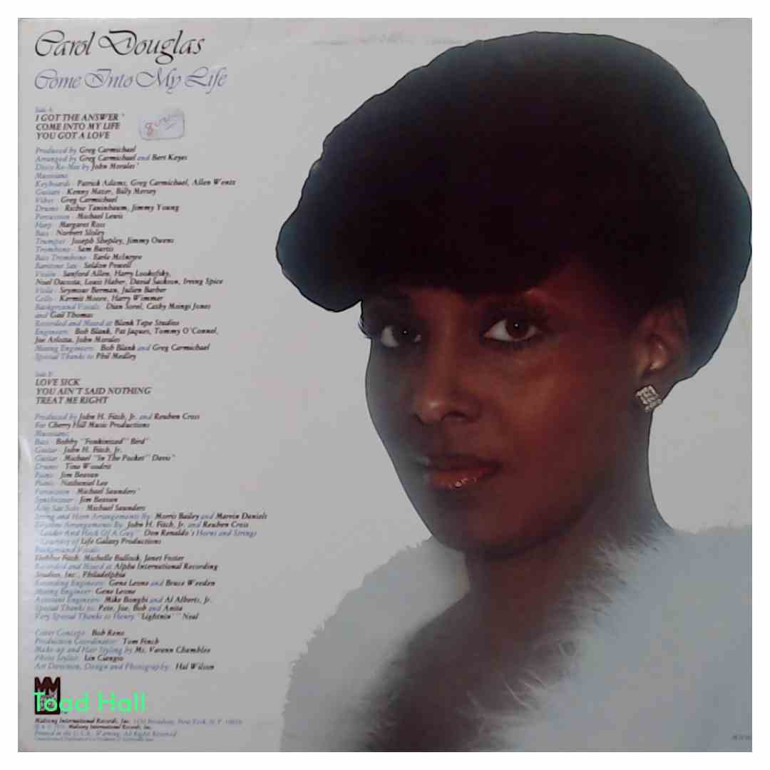 Carol Douglas - Come Into My Life - Used Vinyl