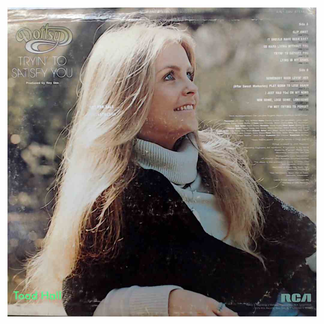 Dottsy - Tryin' To Satisfy You - Used Vinyl