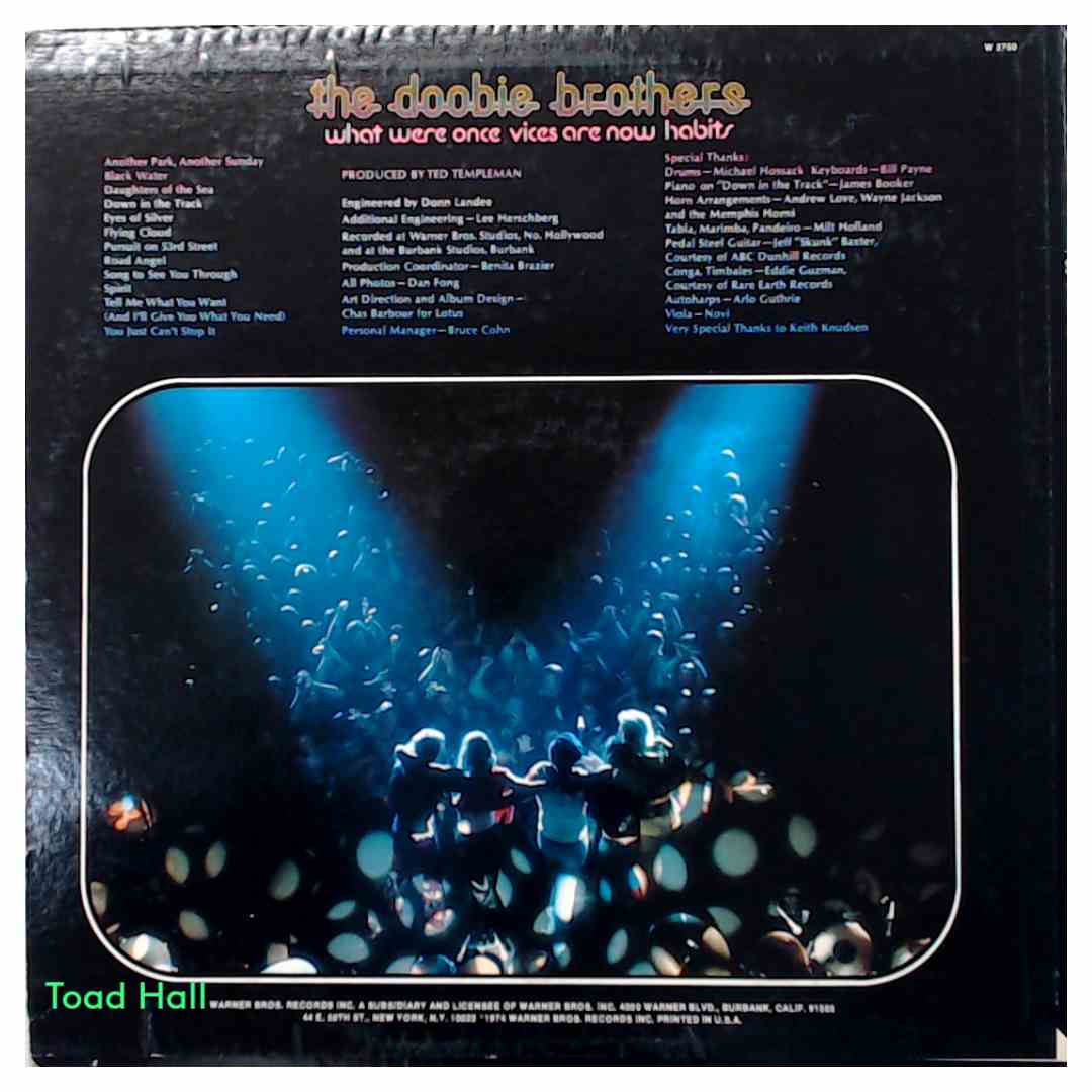 The Doobie Brothers What Were Once Vices Are Now Habits Used Vinyl LP