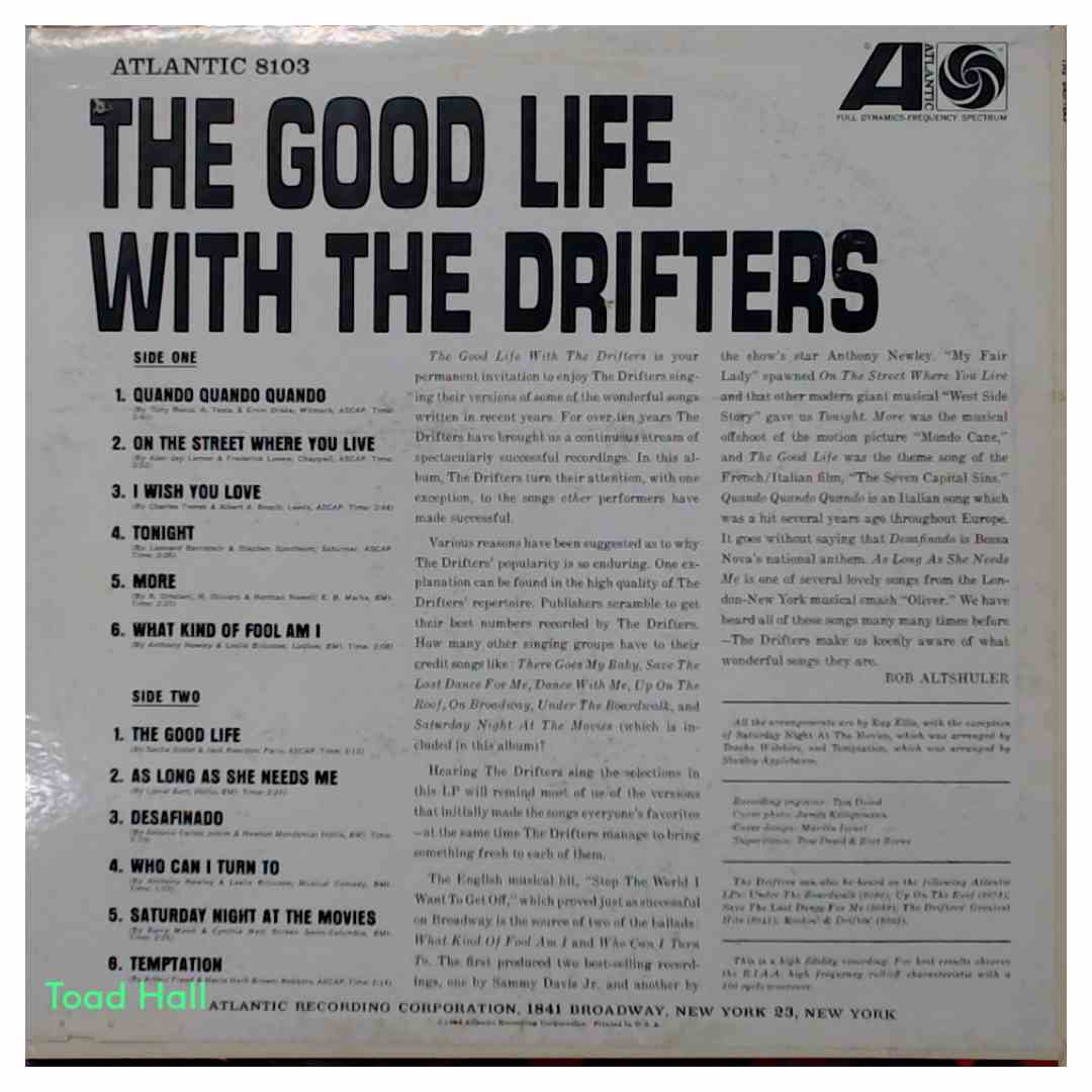 The Drifters - The Good Life With The Drifters - Used Vinyl