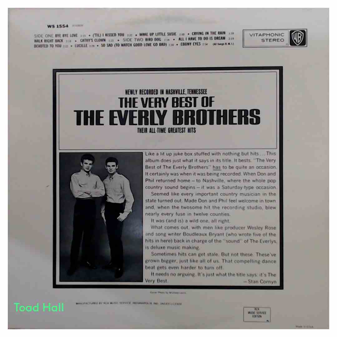 The Everly Brothers - The Very Best of Everly Brothers - Used Vinyl