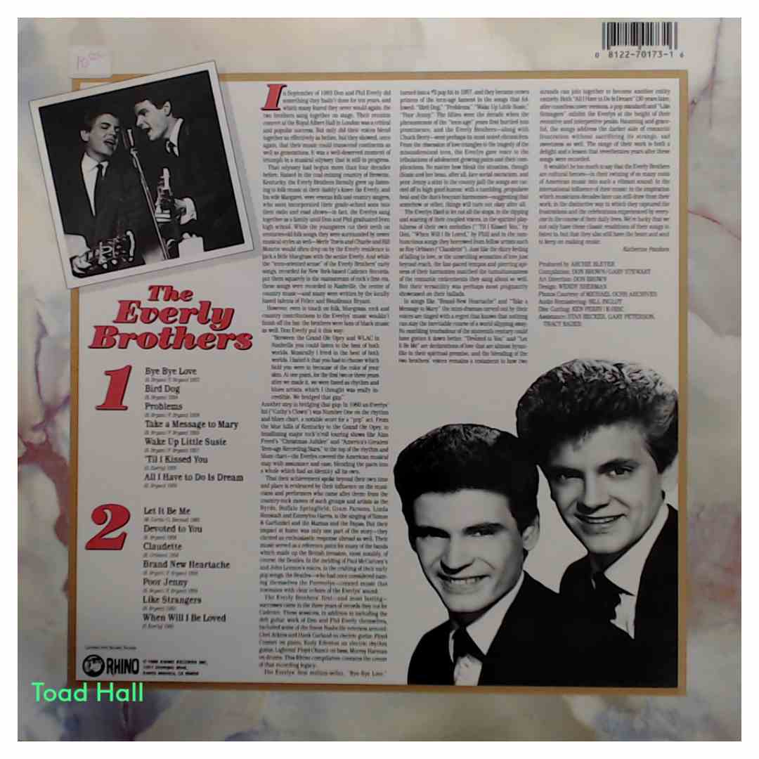 The Everly Brothers - The Best of The Everly Brothers - Used Vinyl
