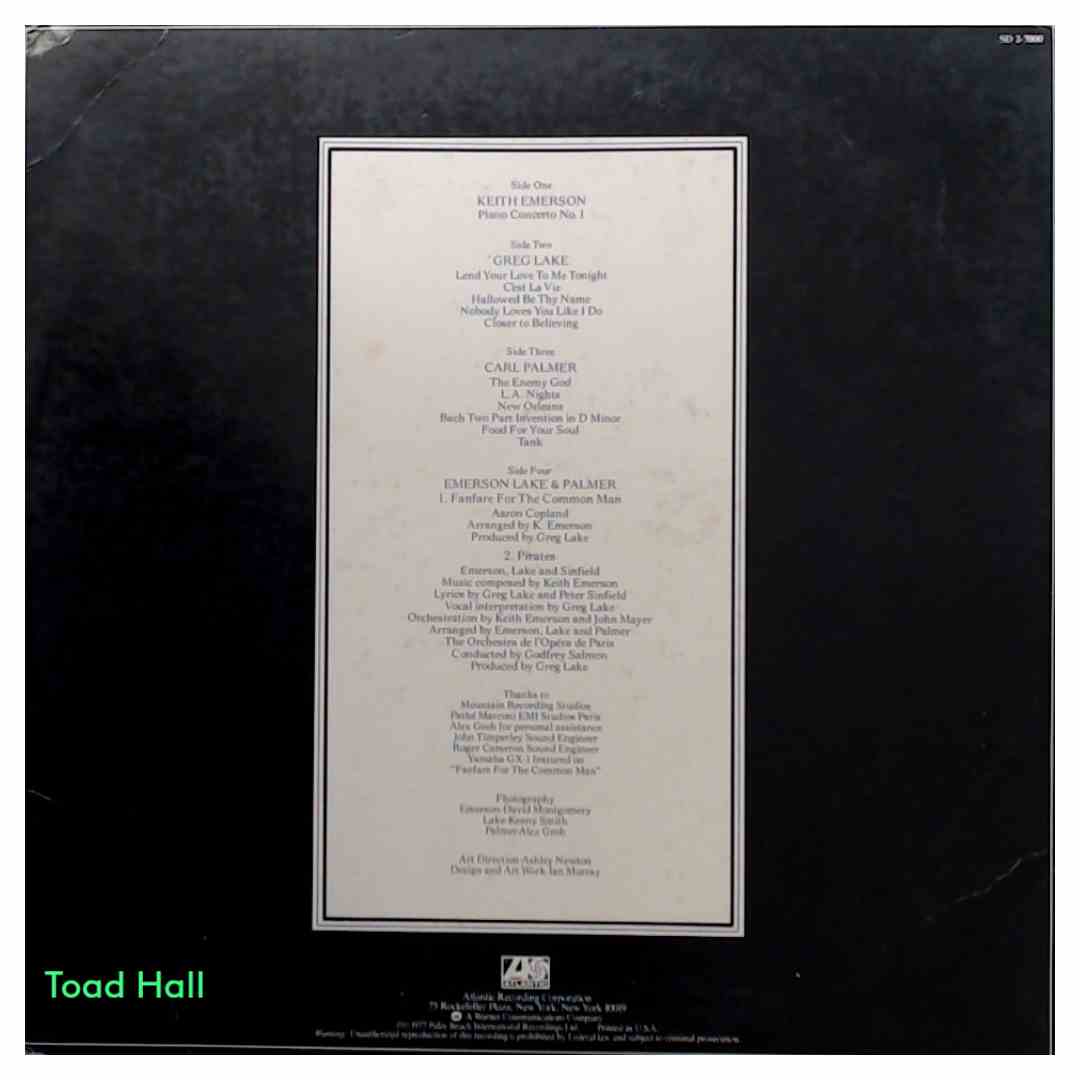 Emerson Lake & Palmer - Works Volume 1 - Used Vinyl