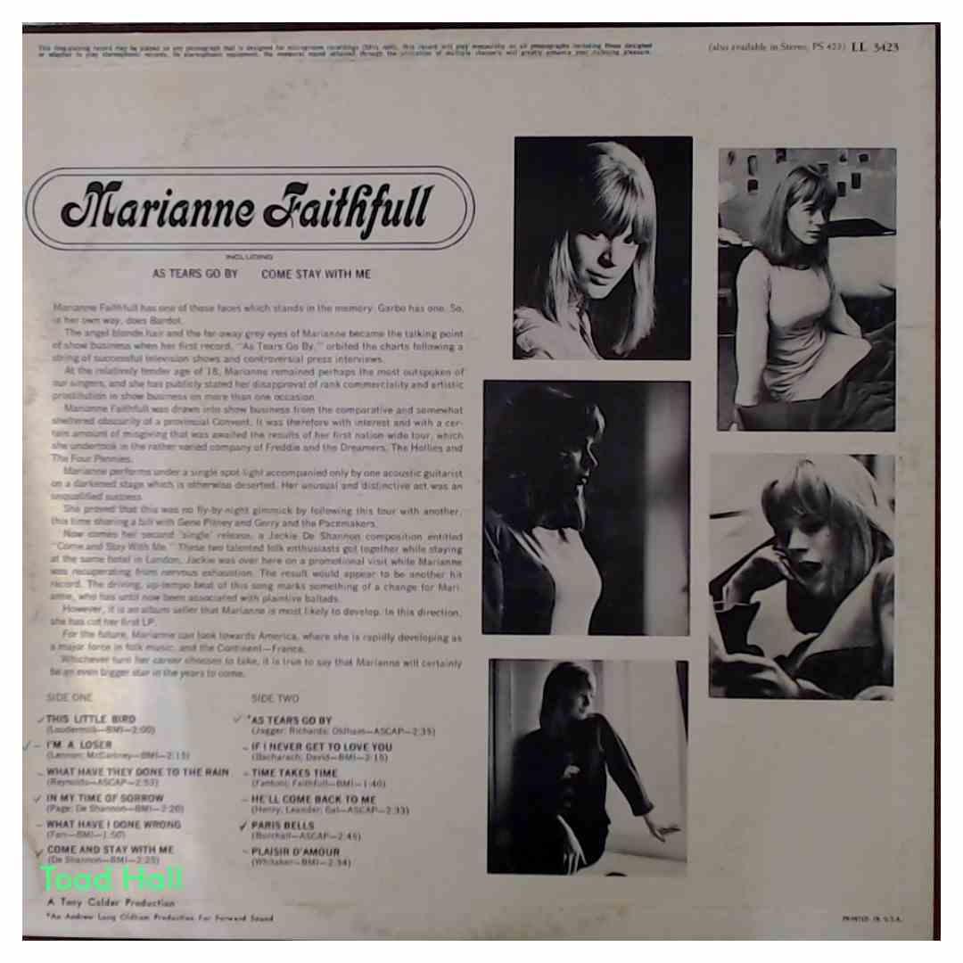 Marianne Faithfull - Marianne Faithfull - Used