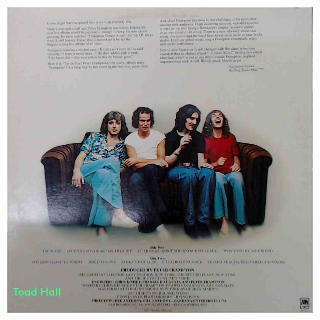 Peter Frampton - I'm In You - Used Vinyl