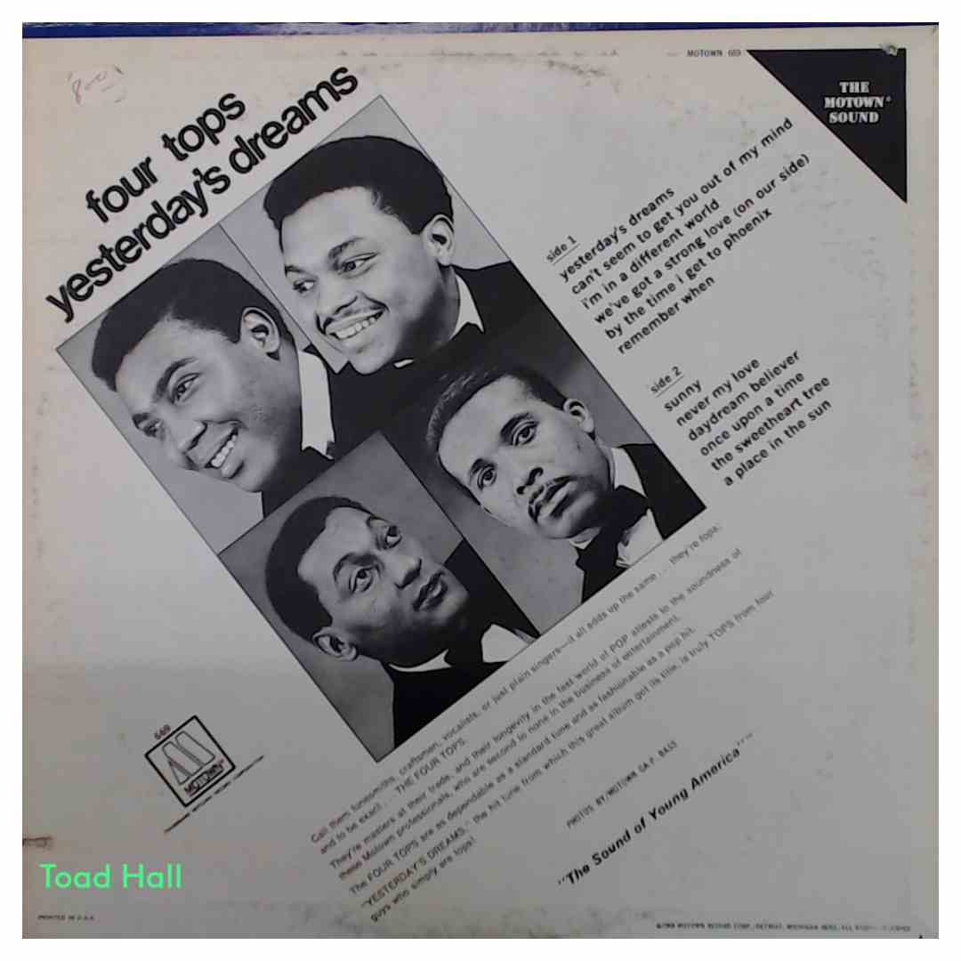Four Tops - Yesterday's Dreams - Used Vinyl
