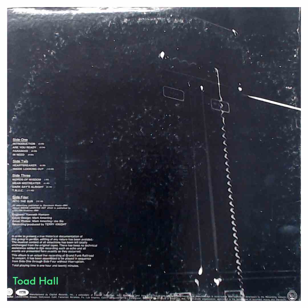 Grand Funk - Railroad Live Album - Used Vinyl