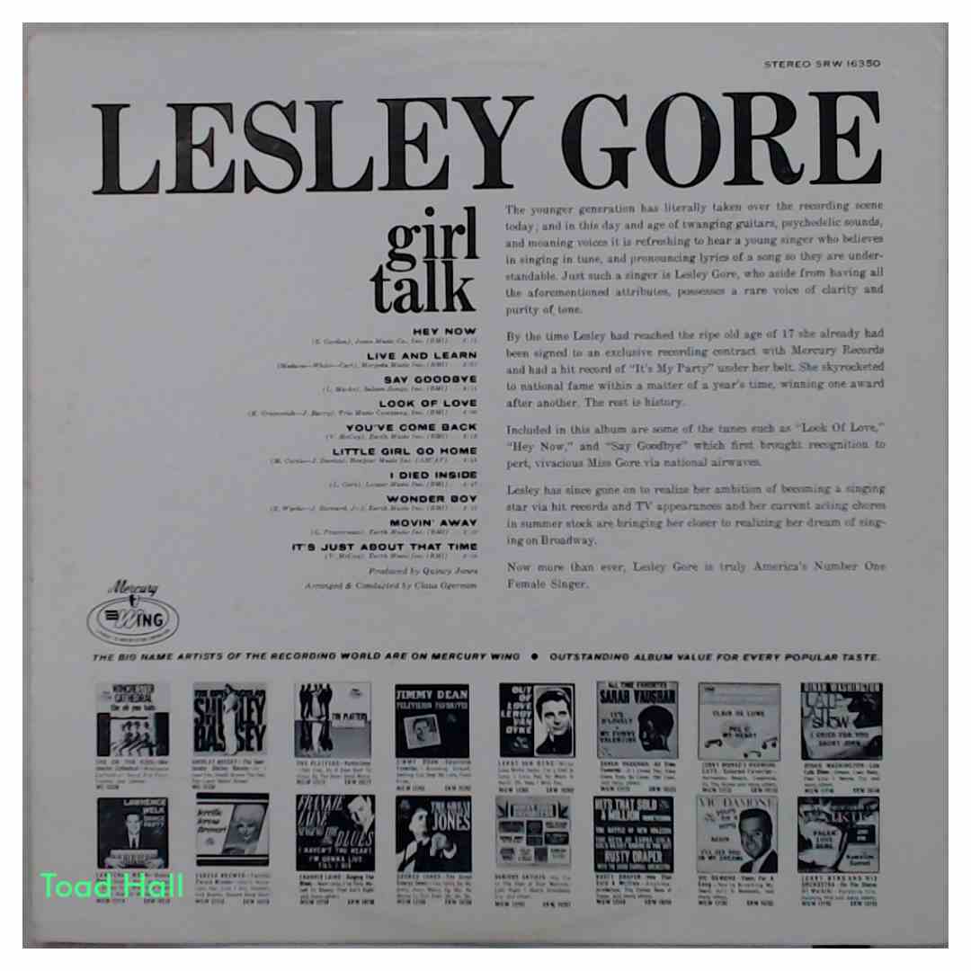 Lesley Gore - Girl Talk - Used Vinyl