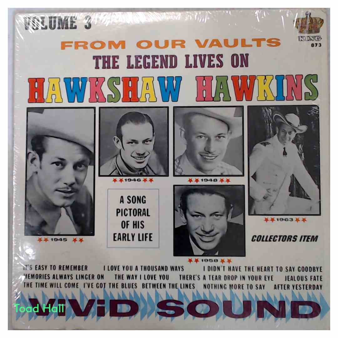 Hawkshaw Hawkins - Hawkshaw Hawkins Volume 3 - Used Vinyl
