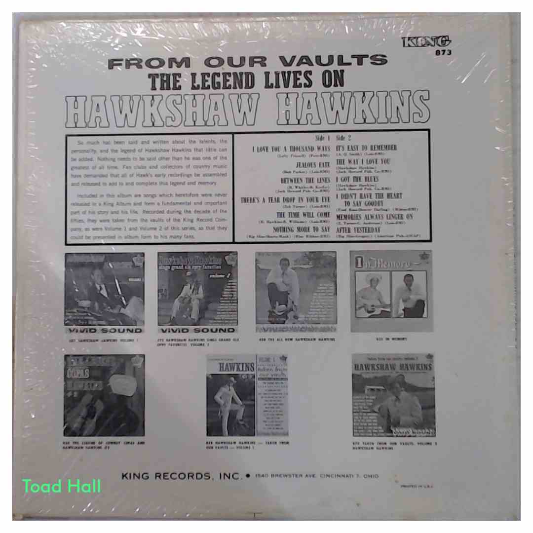 Hawkshaw Hawkins - Hawkshaw Hawkins Volume 3 - Used Vinyl