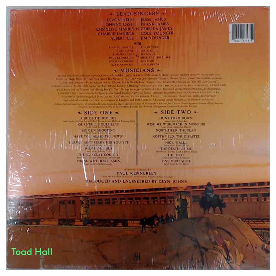 Levon Helm/Johnny Cash/Emmylou Harris/Charlie Daniels - The Legend Of Jesse James - Used Vinyl