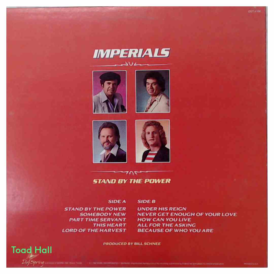 The Imperials - Stand By The Power - Used Vinyl