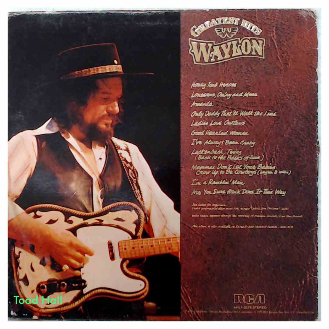 Waylon Jennings Greatest Hits Used Vinyl LP