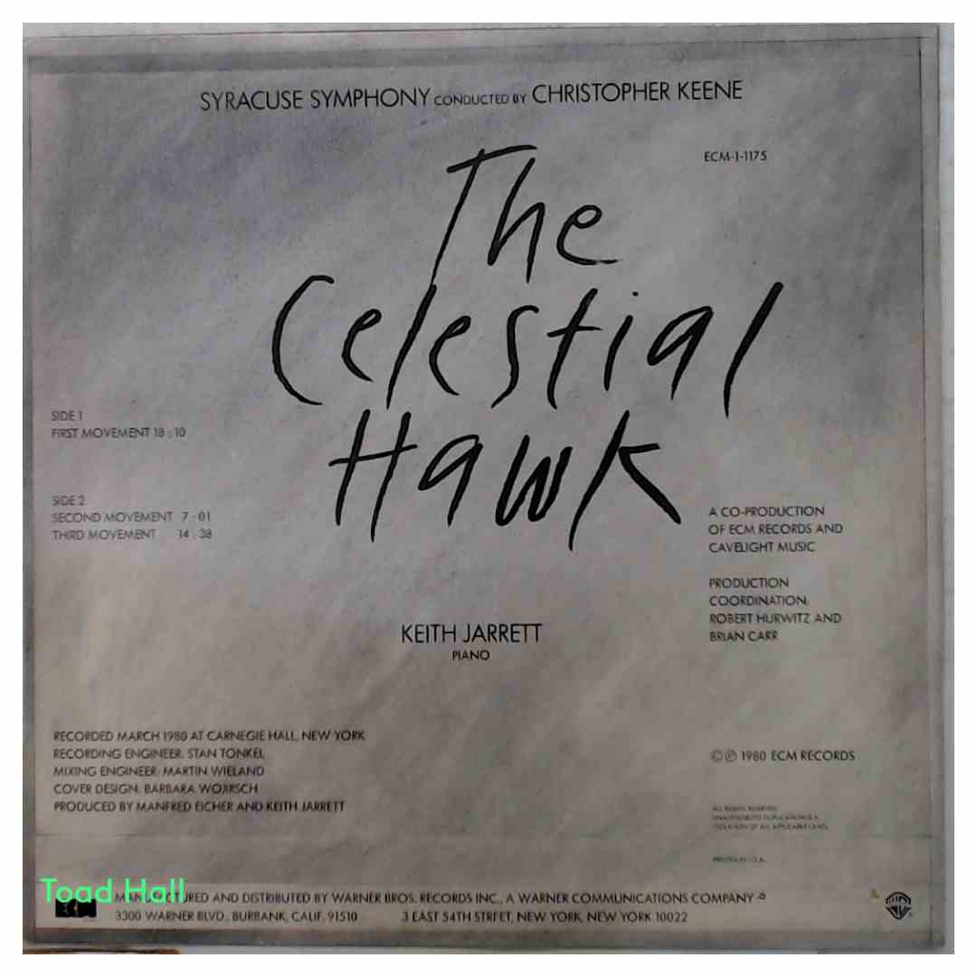 Keith Jarrrett - The Celestial Hawk - Used Vinyl