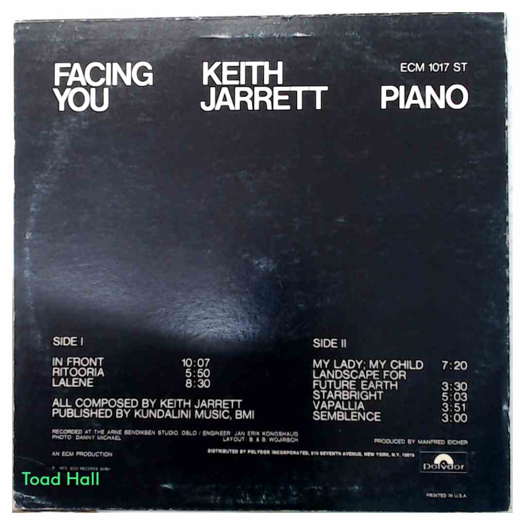 Keith Jarrett - Facing You - Used Vinyl