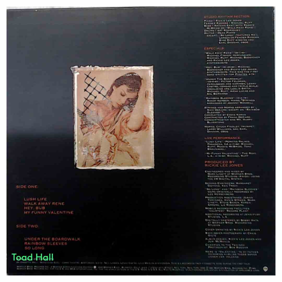 Rickie Lee Jones - Girl At Her Volcano (10 Inch EP) - Used Vinyl