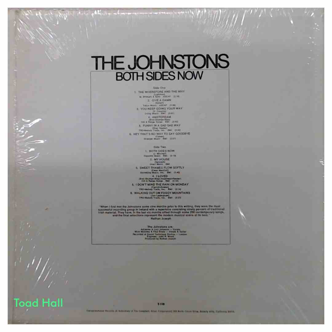 The Johnstons - Both Sides Now - Used Vinyl