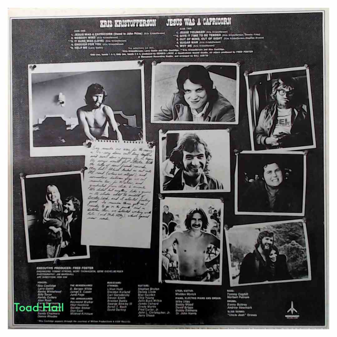 Kris Kristofferson - Jesus Was A Capricorn - Used Vinyl