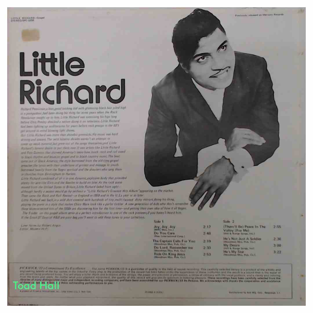 Little Richard Gospel Used Vinyl LP
