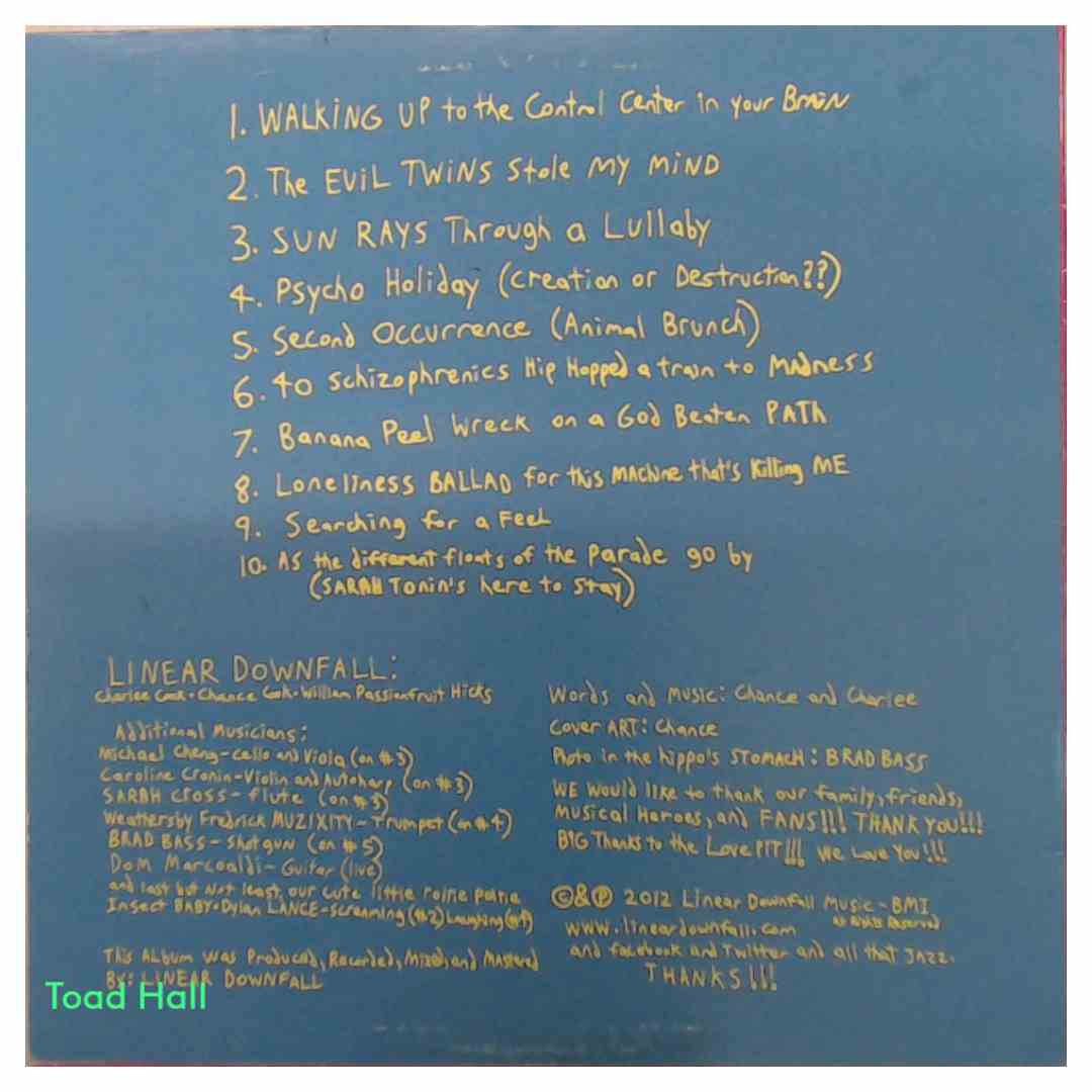 Linear Downfall - Fragmental Hippocampus (Clear Blue Vinyl)- Used Vinyl