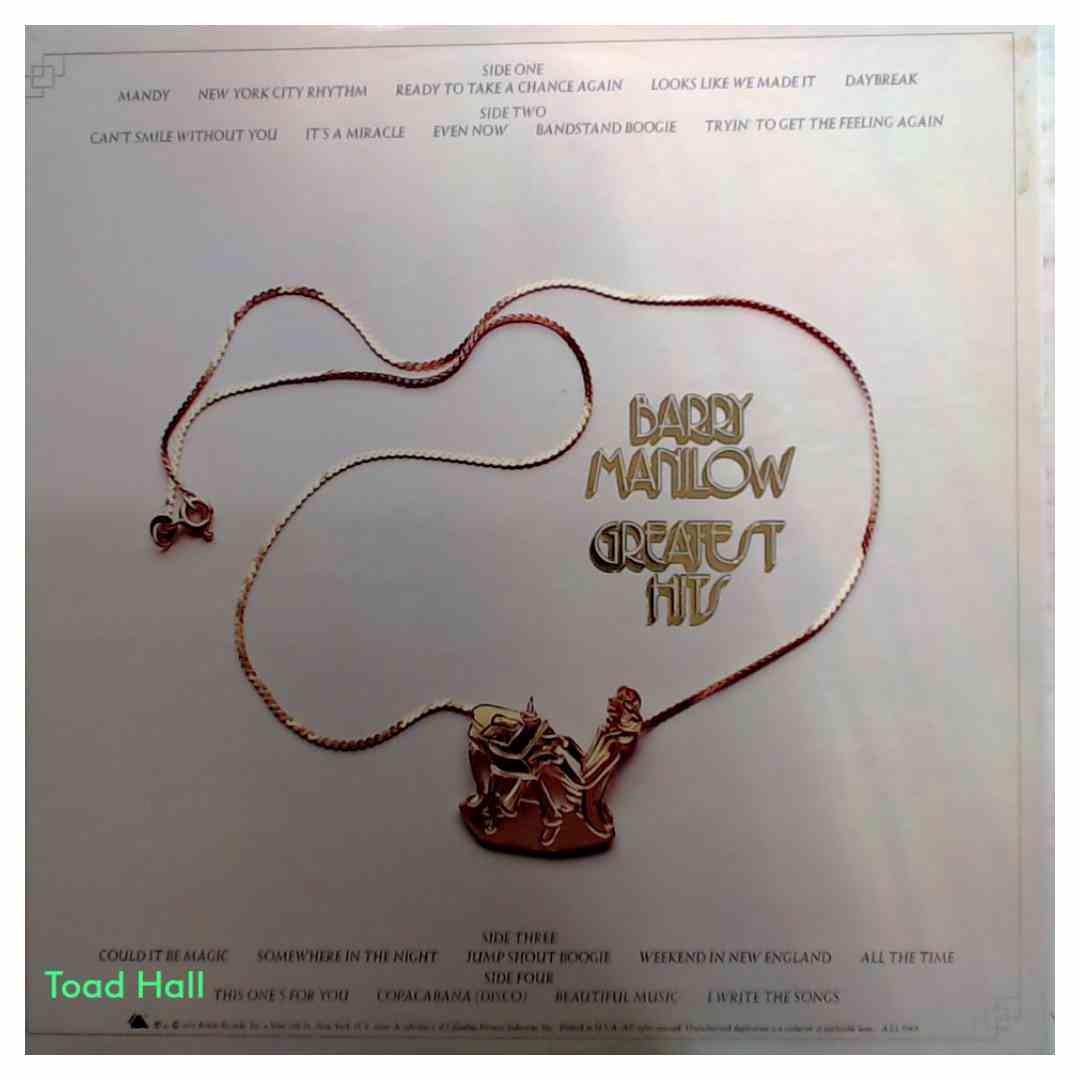 Barry Manilow Greatest Hits (2 lp) Used Vinyl LP
