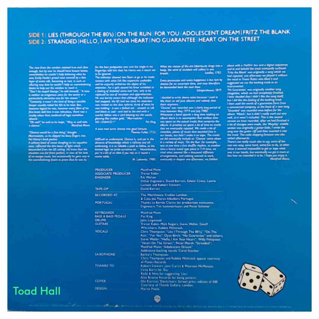 Manfred Mann's Earth Band - Chance - Used Vinyl