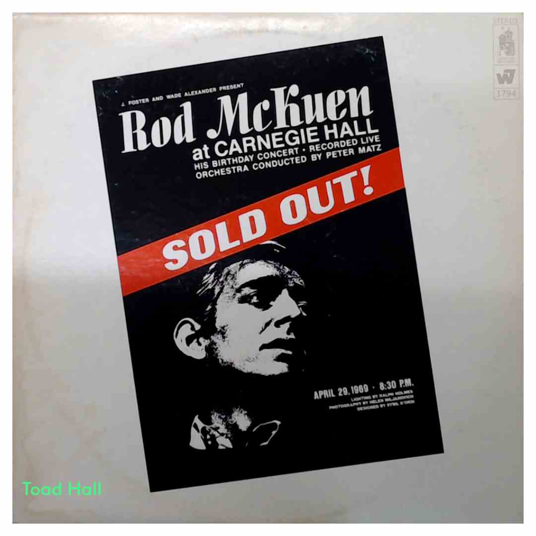 Rod McKuen - At Carnegie Hall - Used Vinyl