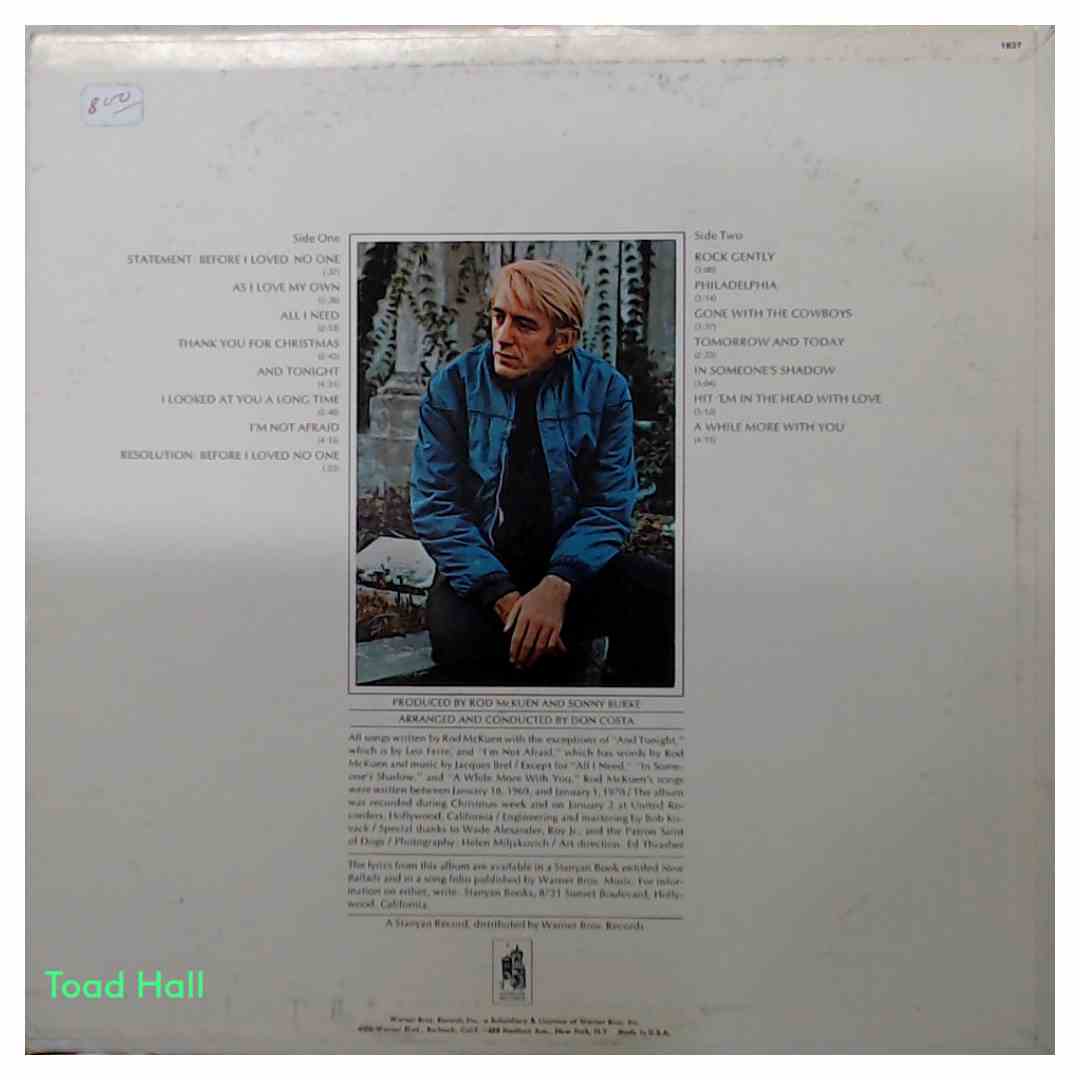 Rod McKuen - New Ballads - Used Vinyl