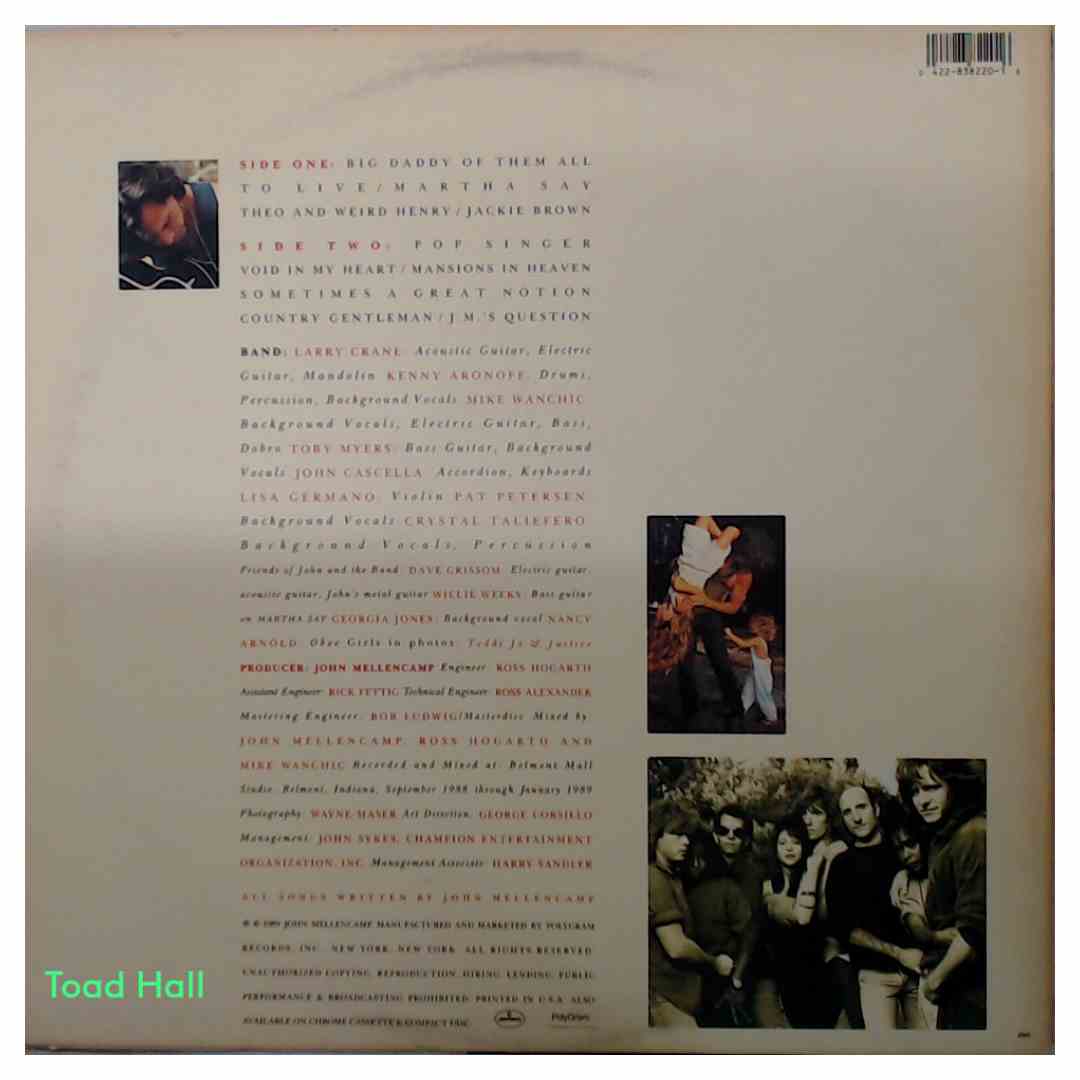 John Cougar Mellencamp - Big Daddy - Used Vinyl