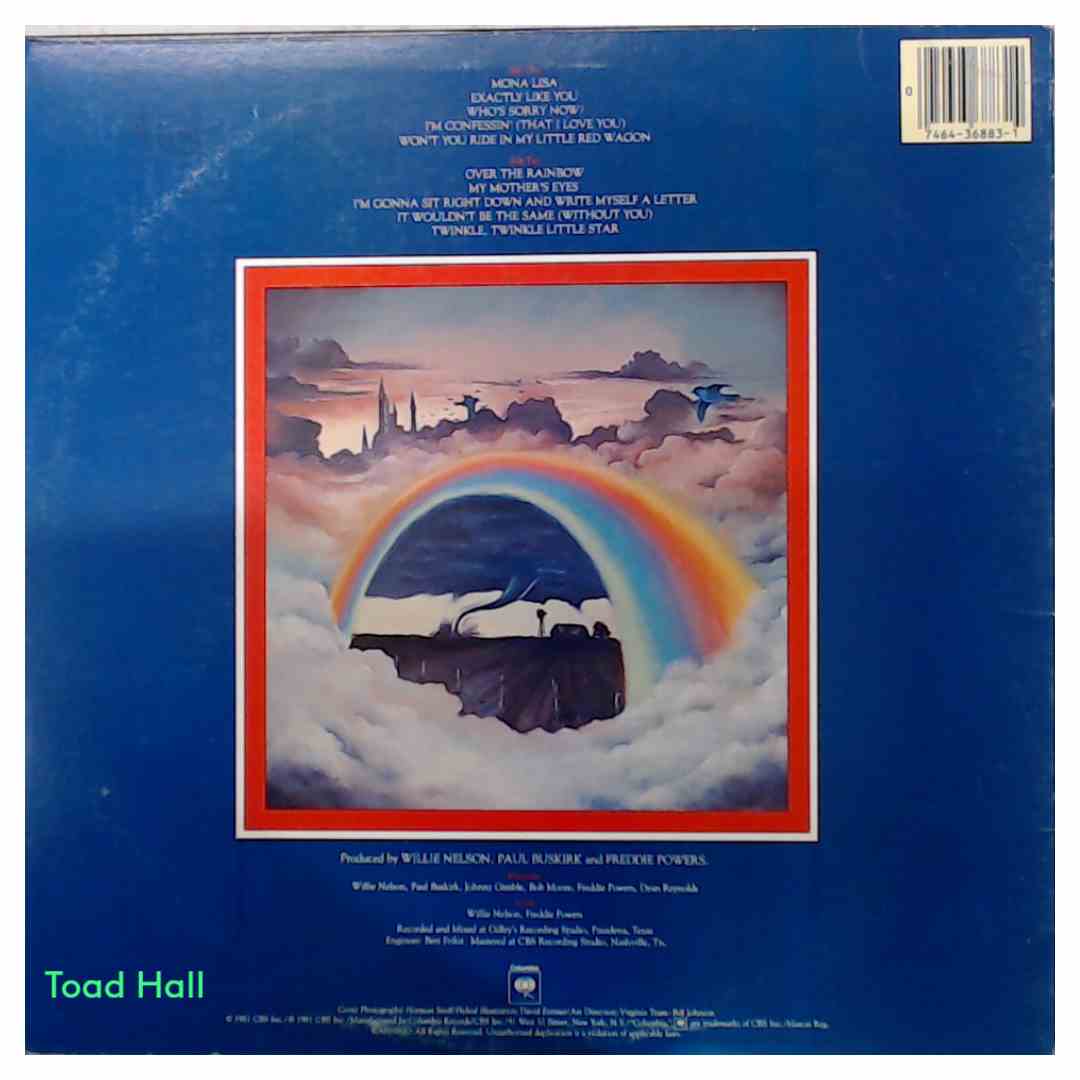 Willie Nelson Somewhere Over The Rainbow Used Vinyl LP