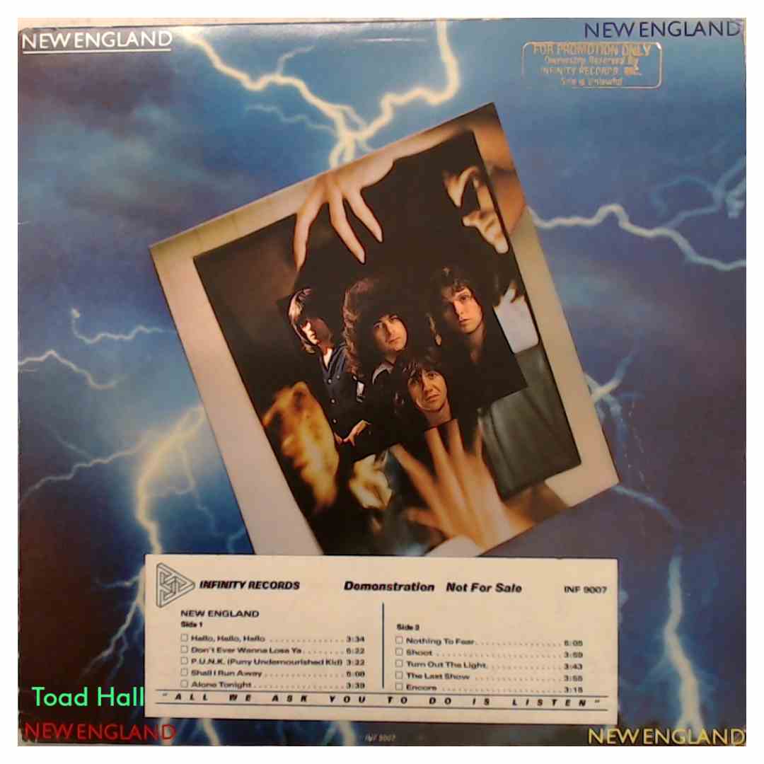 New England - New England (Promo Cover) - Used Vinyl