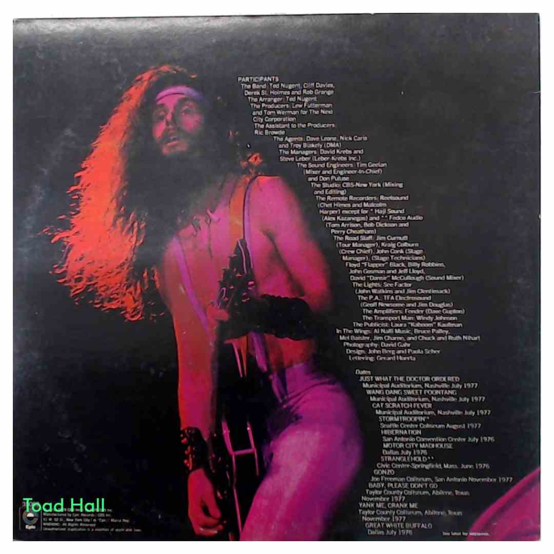 Ted Nugent Double Live Gonzo! Used Vinyl LP