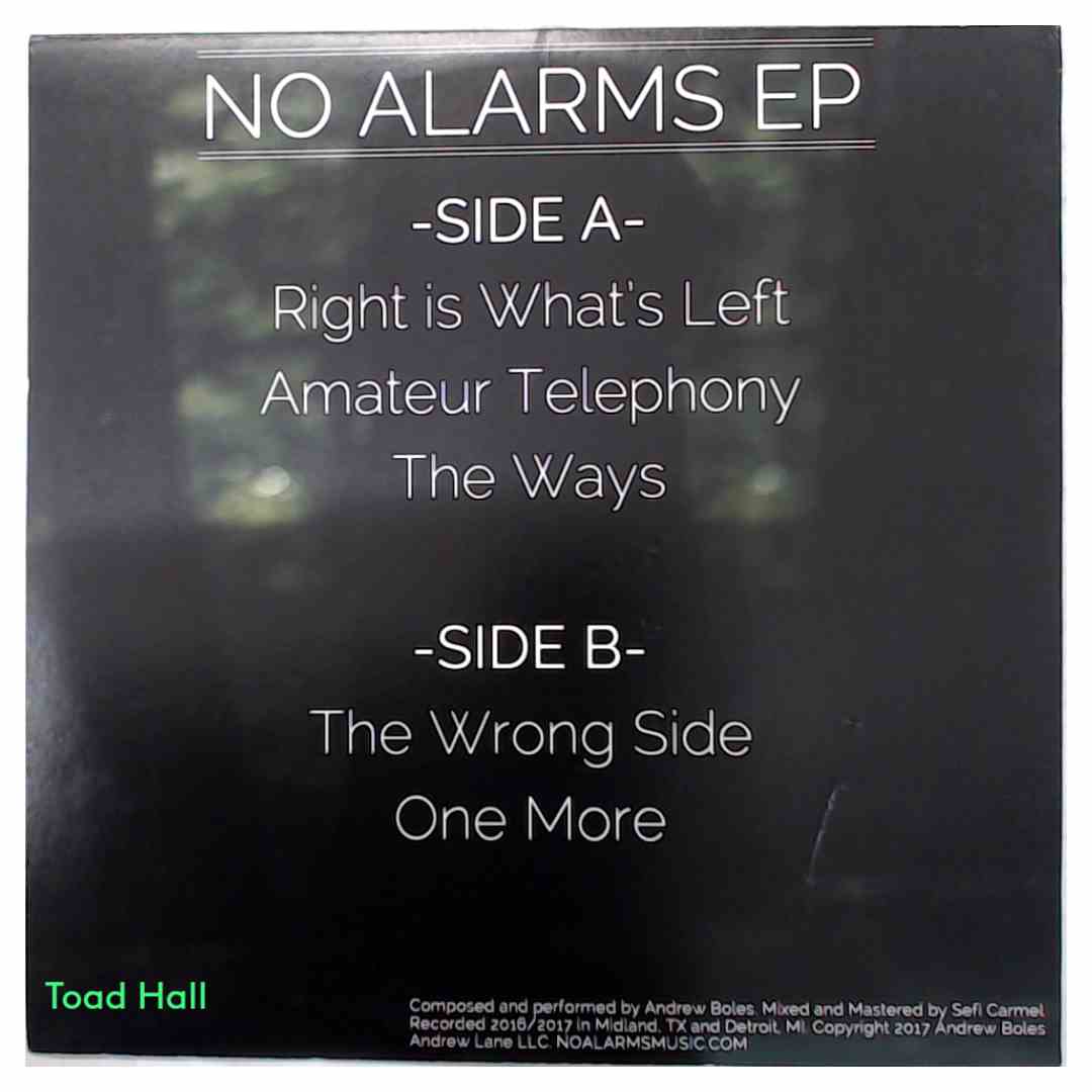 No Alarms - No Alarms EP (Translucent Green Vinyl) - Used Vinyl