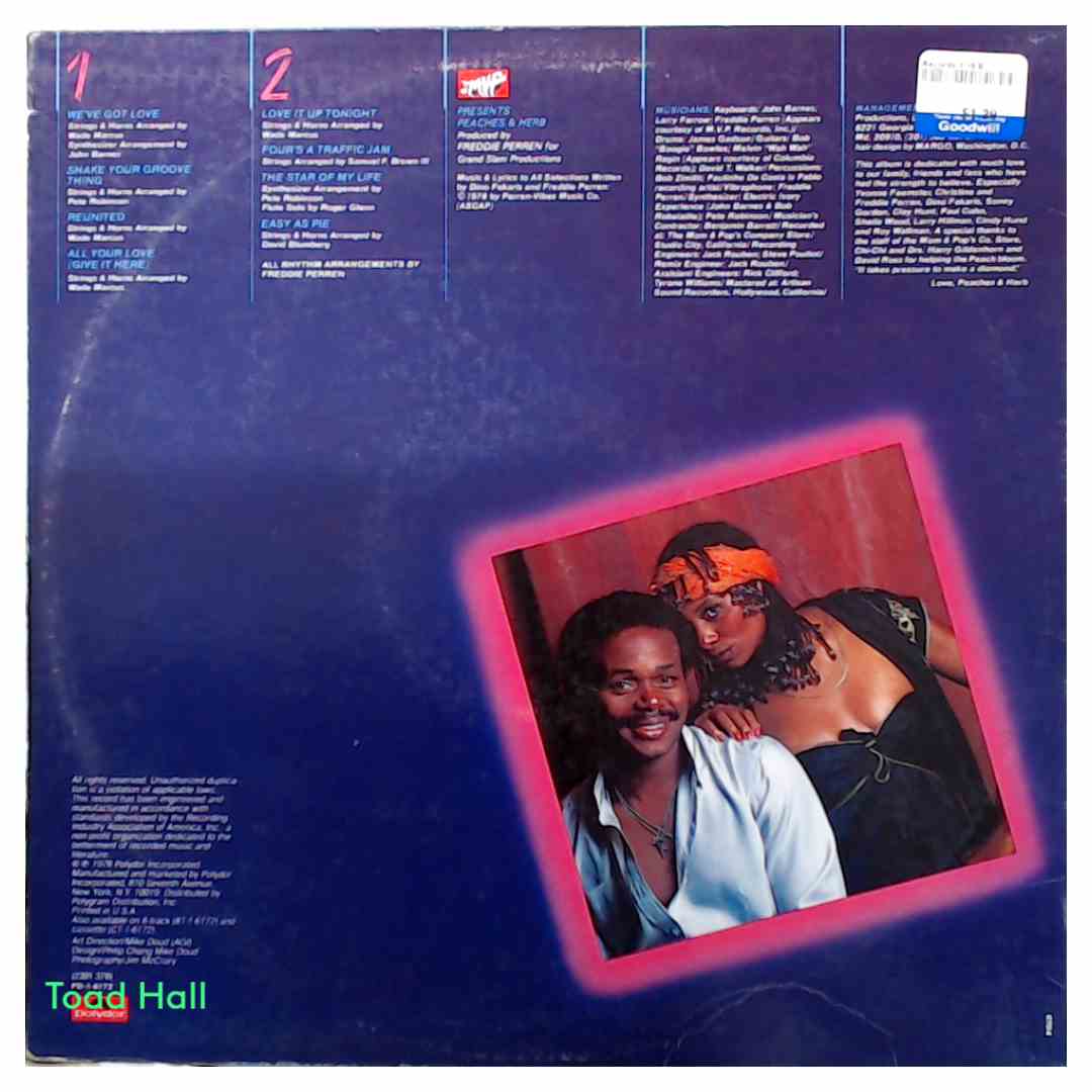 Peaches & Herb - 2 Hot! - Used Vinyl