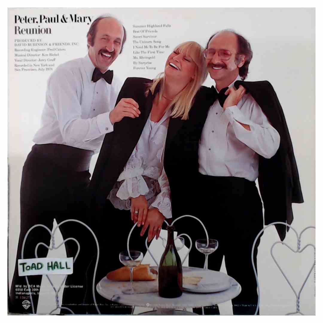 Peter Paul & Mary - Reunion (Club Version) - Used Vinyl